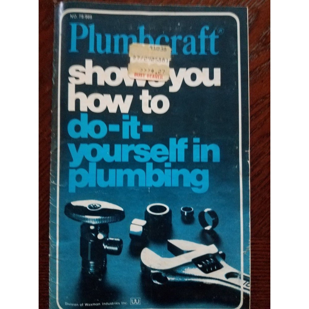 Vintage Plumbcraft Do It Yourself Plumbing Brochure No 78-999